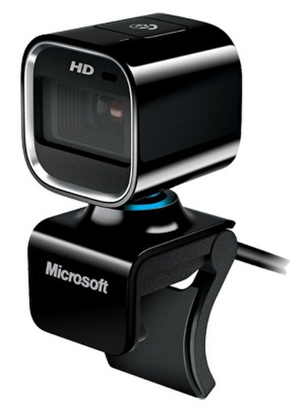 Microsoft LifeCam HD-6000 for Notebooks for Business 1МП 1280 x 720пикселей USB 2.0 Черный