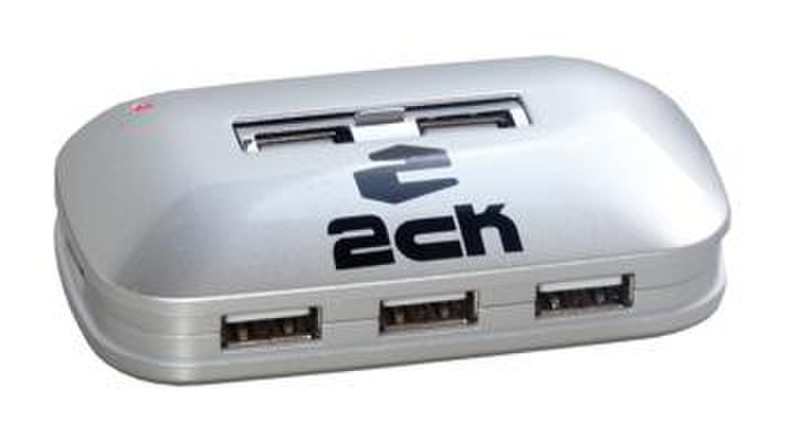 MCL USB2-H107/S 480Mbit/s Silber Schnittstellenhub