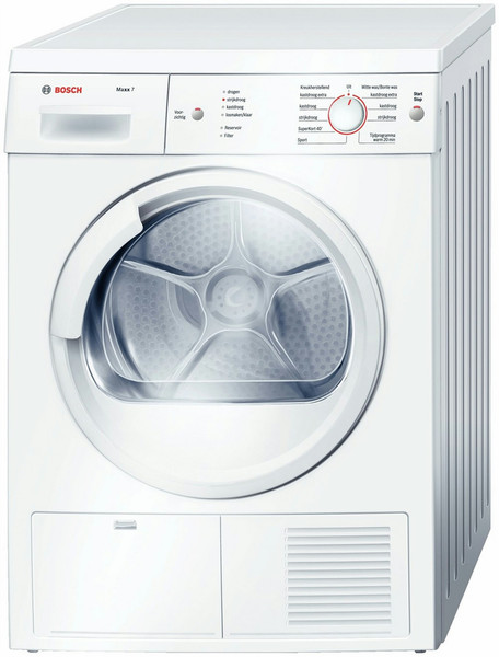 Bosch WTE861S1NL Freistehend Frontlader 7kg B Weiß Wäschetrockner