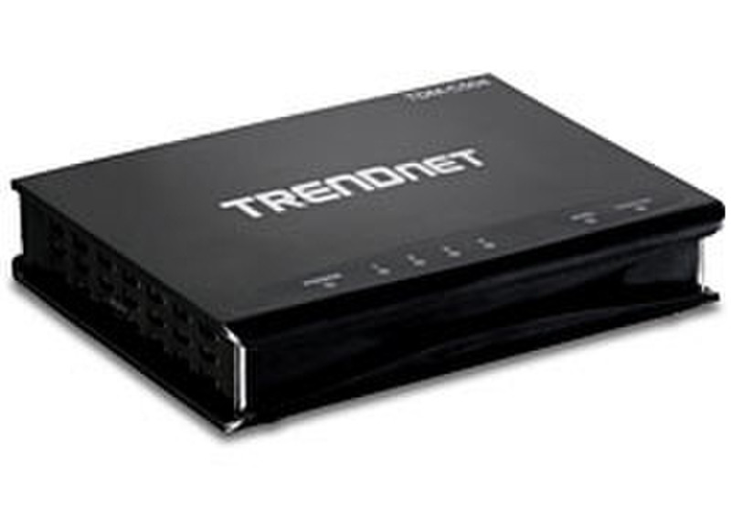 Trendnet TDM-C504 Eingebauter Ethernet-Anschluss ADSL Schwarz Kabelrouter