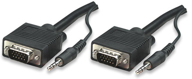IC Intracom SVGA + Audio 10m VGA (D-Sub) + 3.5mm VGA (D-Sub) + 3.5mm Schwarz