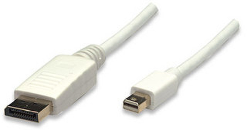 Manhattan 1m Mini DisplayPort Cable 1m Mini DisplayPort DisplayPort White