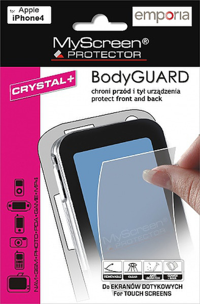 Emporia PROT-BODY-IPH4 iPhone 4 screen protector