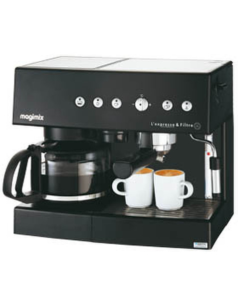 Magimix 11405 Combi coffee maker 1.4л 10чашек Черный кофеварка