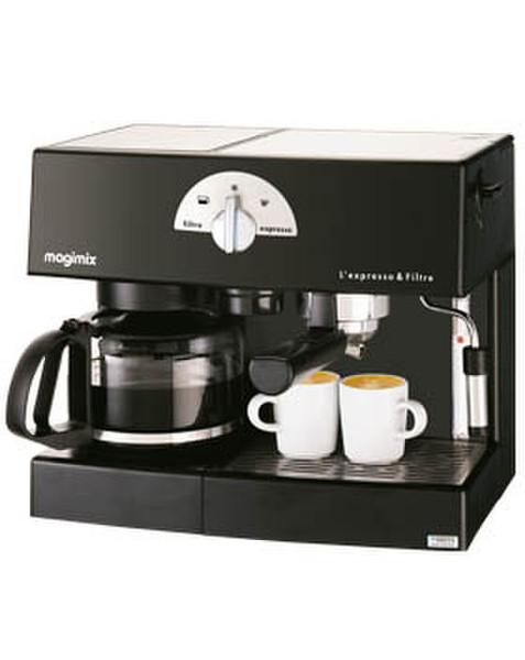 Magimix 11410 Combi coffee maker 10чашек Черный кофеварка