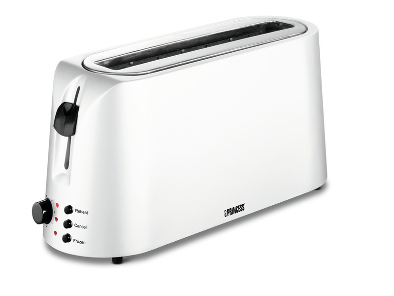 Princess Long Slot Toaster Cool White