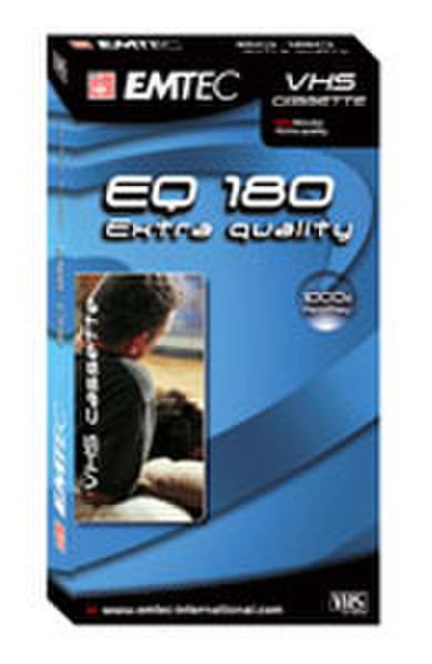 Emtec VHS Video Cassettes Extra Quality 180 min Video Cassette Extra Quality 180min 1pc(s)