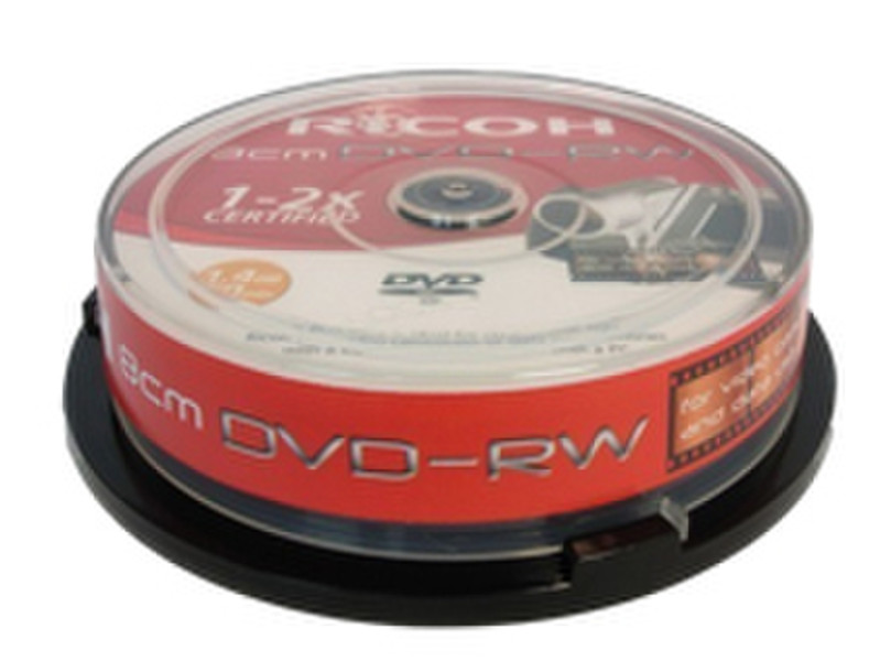 Ricoh DVD-RW 8cm 2x 10er Spindel 1.46GB DVD-RW 10Stück(e)