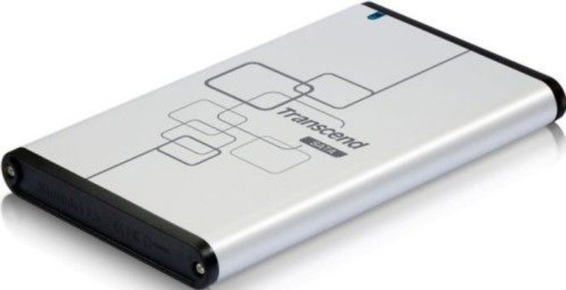 Transcend StoreJet 2.5 SATA HDD enclosure 2.5Zoll USB Silber