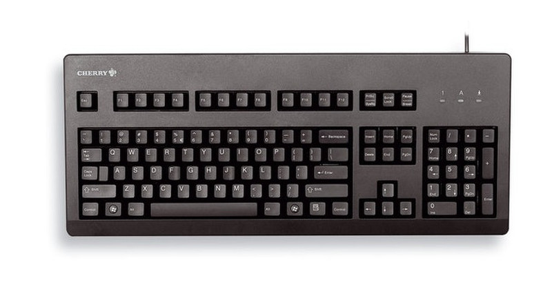 Cherry G80-3000 USB+PS/2 QWERTZ Немецкий Черный клавиатура