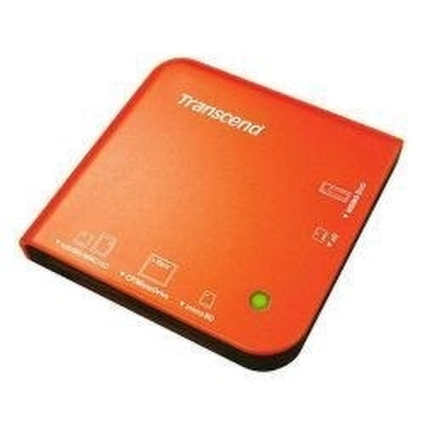 Transcend Multi-Card Reader M2 USB 2.0 Оранжевый устройство для чтения карт флэш-памяти