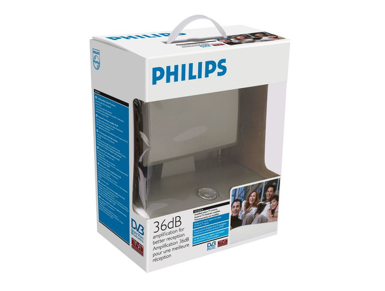 Philips SDV4230 UHF/VHF/FM Indoor 36 dB amplified TV antenna