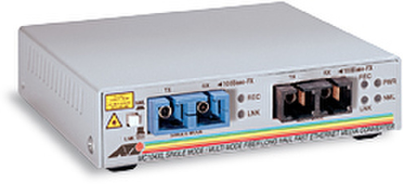 Allied Telesis 100FX(SC) MM to 100FX (SC) SM Converter 100Mbit/s network media converter