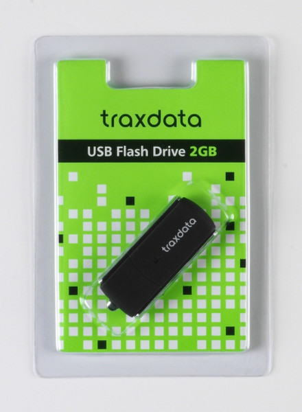 Traxdata 9F602G0TRA812 2ГБ USB 2.0 Черный USB флеш накопитель
