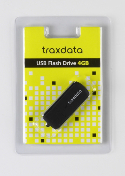 Traxdata 9F604G0TRA810 4ГБ USB 2.0 Черный USB флеш накопитель
