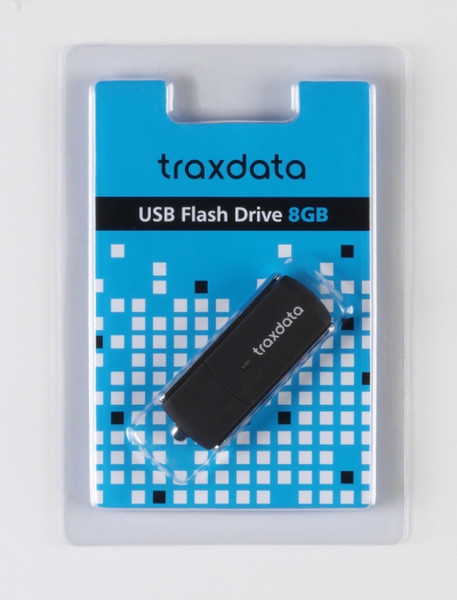 Traxdata 9F608G0TRA804 8ГБ USB 2.0 Type-A Черный USB флеш накопитель