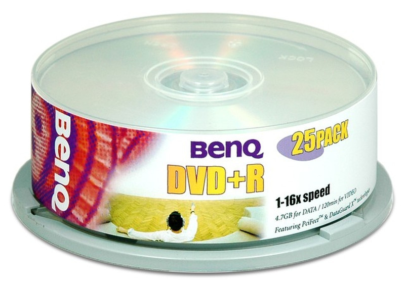Benq 25xDVD+R 4,7GB 4.7GB DVD+R 25pc(s)
