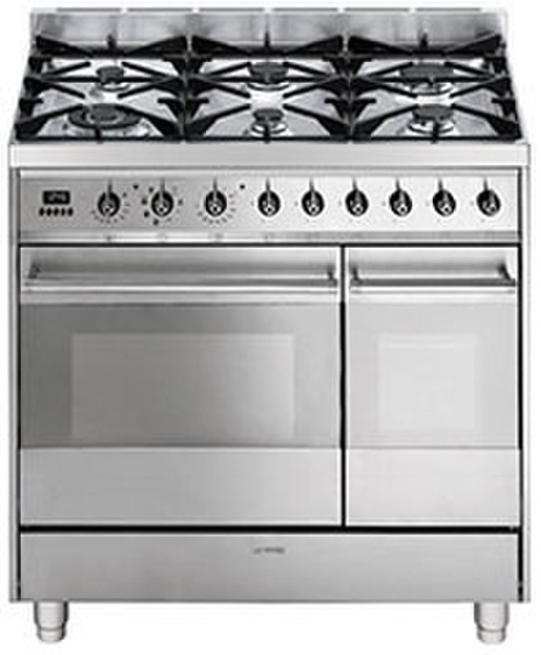 Smeg C92GMX8 Freistehend Gas hob Edelstahl Küchenherd