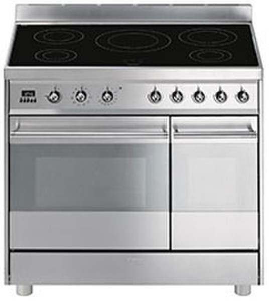 Smeg C92IPX8 Freistehend Induktionskochfeld Edelstahl Küchenherd