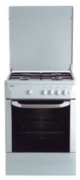 Beko CG 61000 G Freistehend Gas hob Weiß Küchenherd