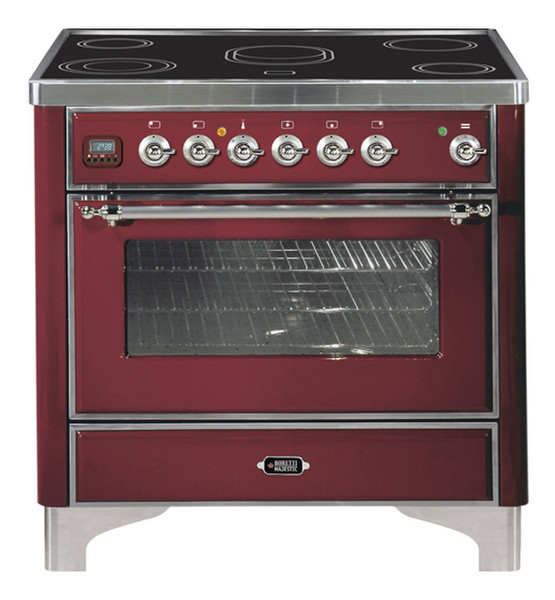 Boretti MBRE-90 RB Freestanding Induction Red cooker