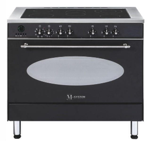 M-System MFTKN-95 AN-C Отдельностоящий Induction hob A Черный, Cеребряный кухонная плита