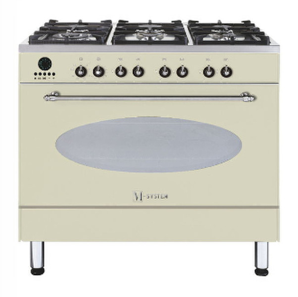 M-System MFTN-96 OW C Freestanding Gas hob cooker