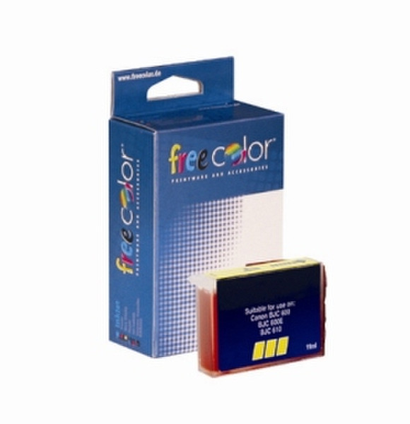 CTG Freecolor BJC 600 Yellow 12 ml yellow ink cartridge