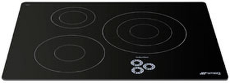 Smeg SI733D Встроенный Electric hob Черный плита