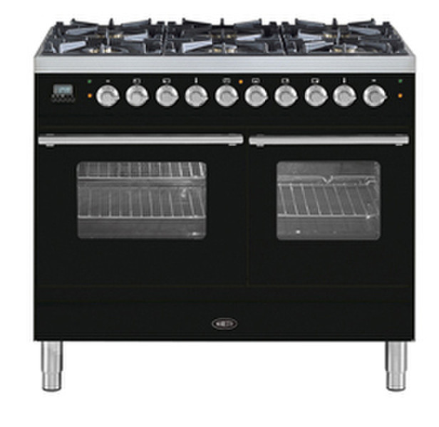 Boretti VP-104 ZW Freistehend Gas hob Schwarz Küchenherd