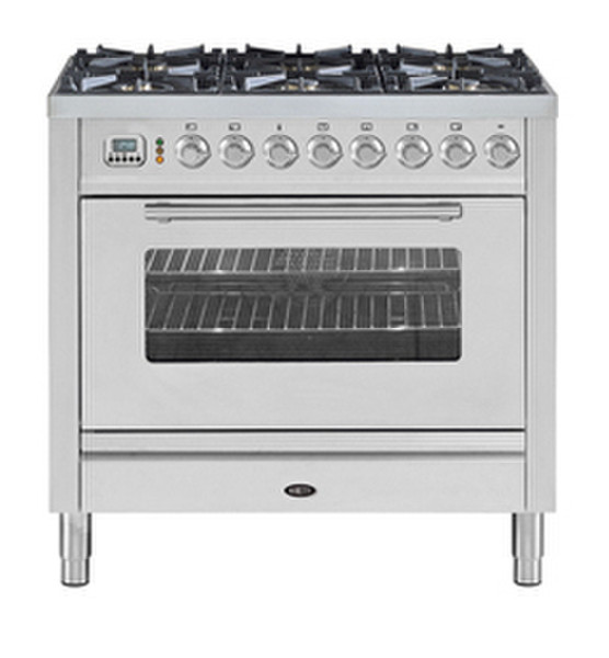 Boretti VP-96 IX G/B Отдельностоящий Gas hob Нержавеющая сталь кухонная плита