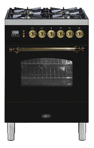 Boretti VPN-64 ZW Freestanding Gas Black cooker