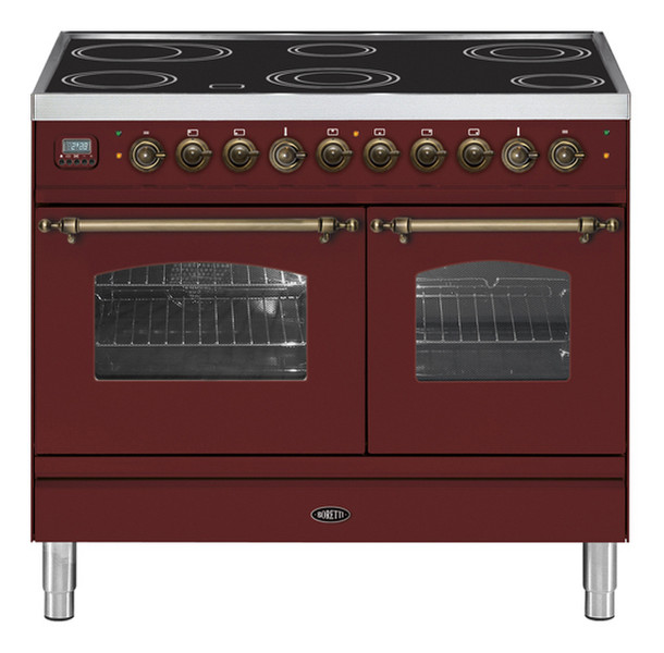 Boretti VPNIO-104 RB Freestanding Induction Bronze,Red cooker