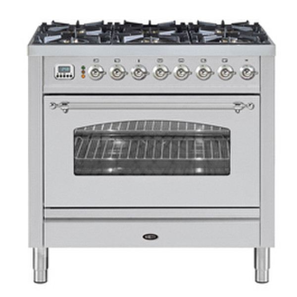 Boretti VPNR-96 IX Freistehend Gas hob Küchenherd