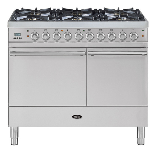 Boretti VQ-104 IX Отдельностоящий Gas hob Нержавеющая сталь кухонная плита