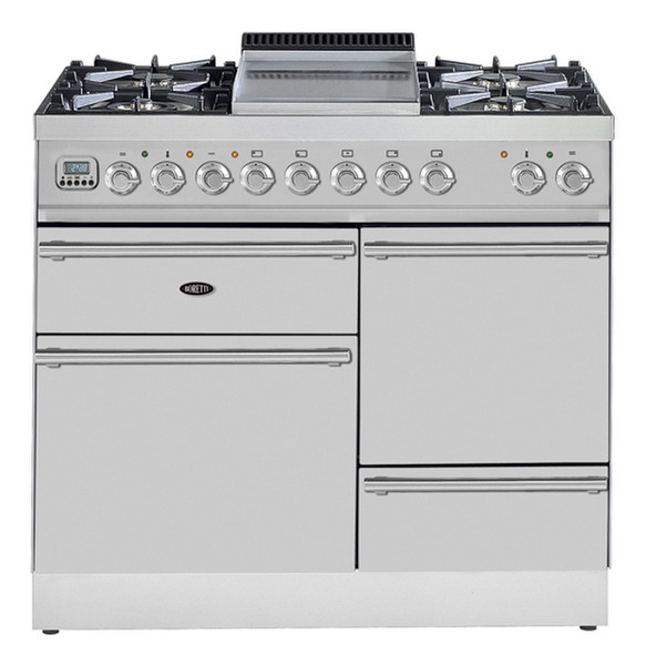 Boretti VXF-104 IX Freistehend Combi hob Edelstahl Küchenherd