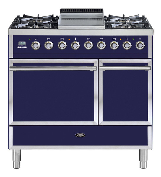 Boretti VZF-90 BL Freistehend Combi hob Küchenherd