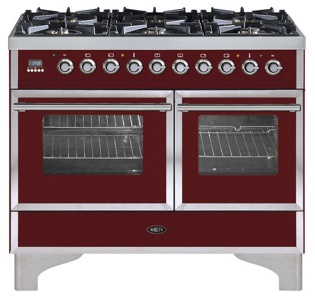 Boretti VZG-104 RB Freistehend Gas hob Rot Küchenherd