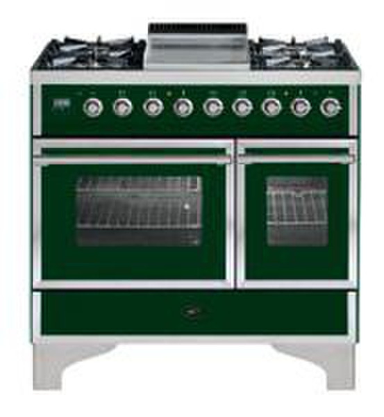 Boretti VZGF-90 GR Freistehend Gas hob Grün Küchenherd