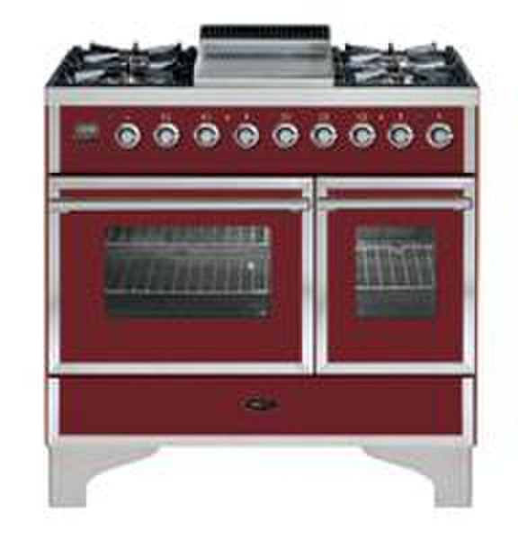 Boretti VZGF-90 RB Freestanding Gas hob Red cooker