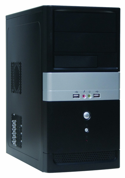 White Label PC3081I 2.6GHz E5300 Micro Tower Schwarz, Silber PC PC
