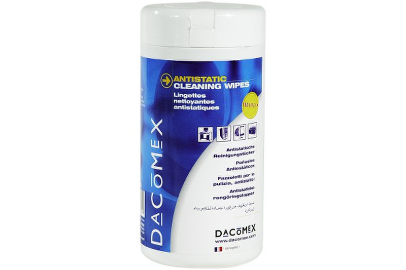 Dacomex Antistatic Cleaning Wipes Screens/Plastics Equipment cleansing wet cloths