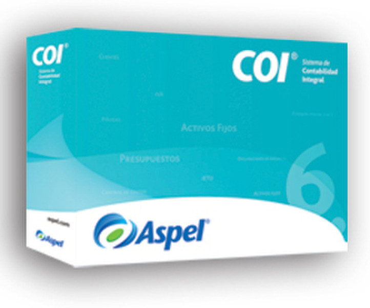 Aspel COI 6.0, 1u, 99emp, PST, UPG