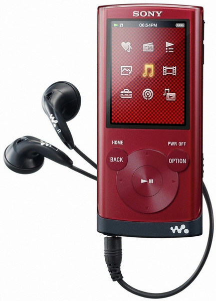 Sony NWZ-E354R Red digital media player