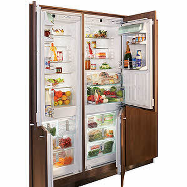 Liebherr SBS 57I3 freestanding 378L Brown side-by-side refrigerator