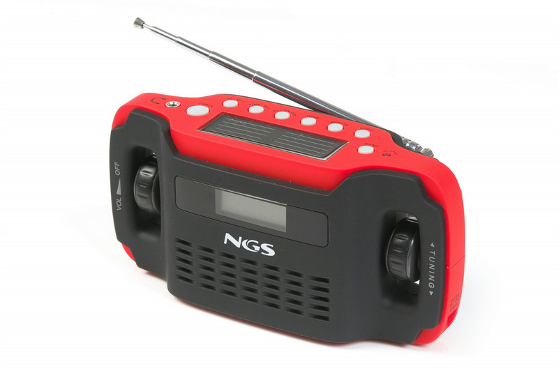 NGS Eco Wild Tragbar Digital Schwarz, Rot Radio