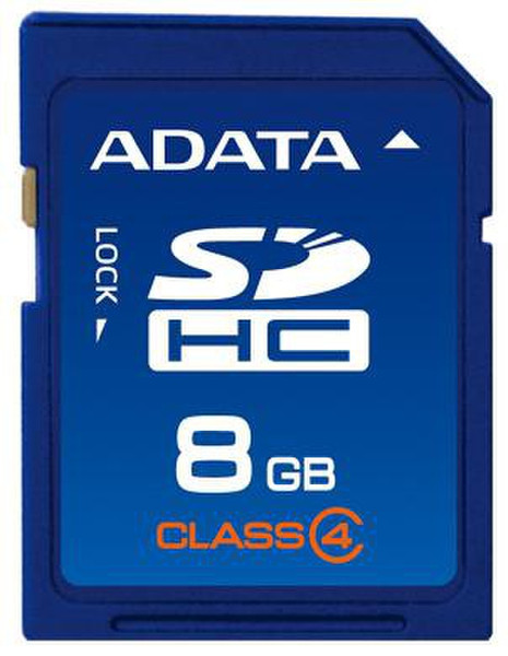ADATA SDHC 8GB Class 4 8ГБ SDHC карта памяти