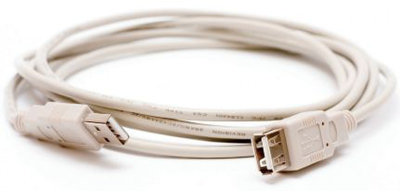 Dacomex USB 2.0 Cable A/A, 3m 3м USB A USB A Бежевый