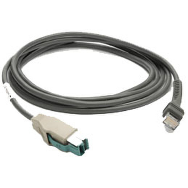 Zebra USB Cable Power+ 2.1м Серый кабель USB