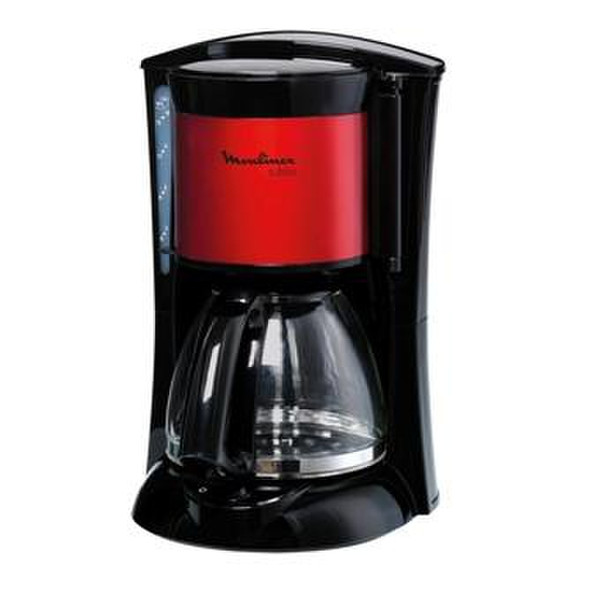 Moulinex subito Drip coffee maker 1.25L 15cups Black,Red